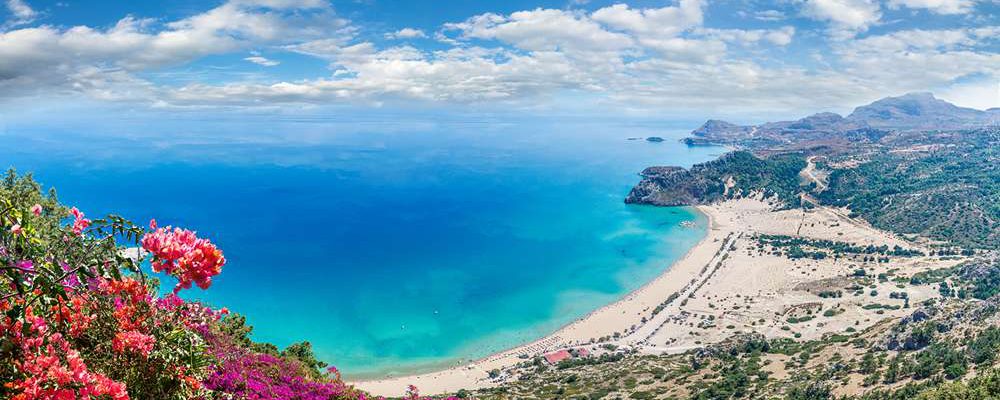 Spiaggia Tsambika, Rodi, Grecia