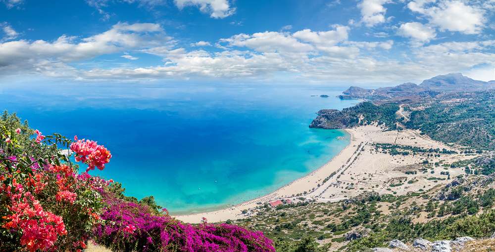 Spiaggia Tsambika, Rodi, Grecia